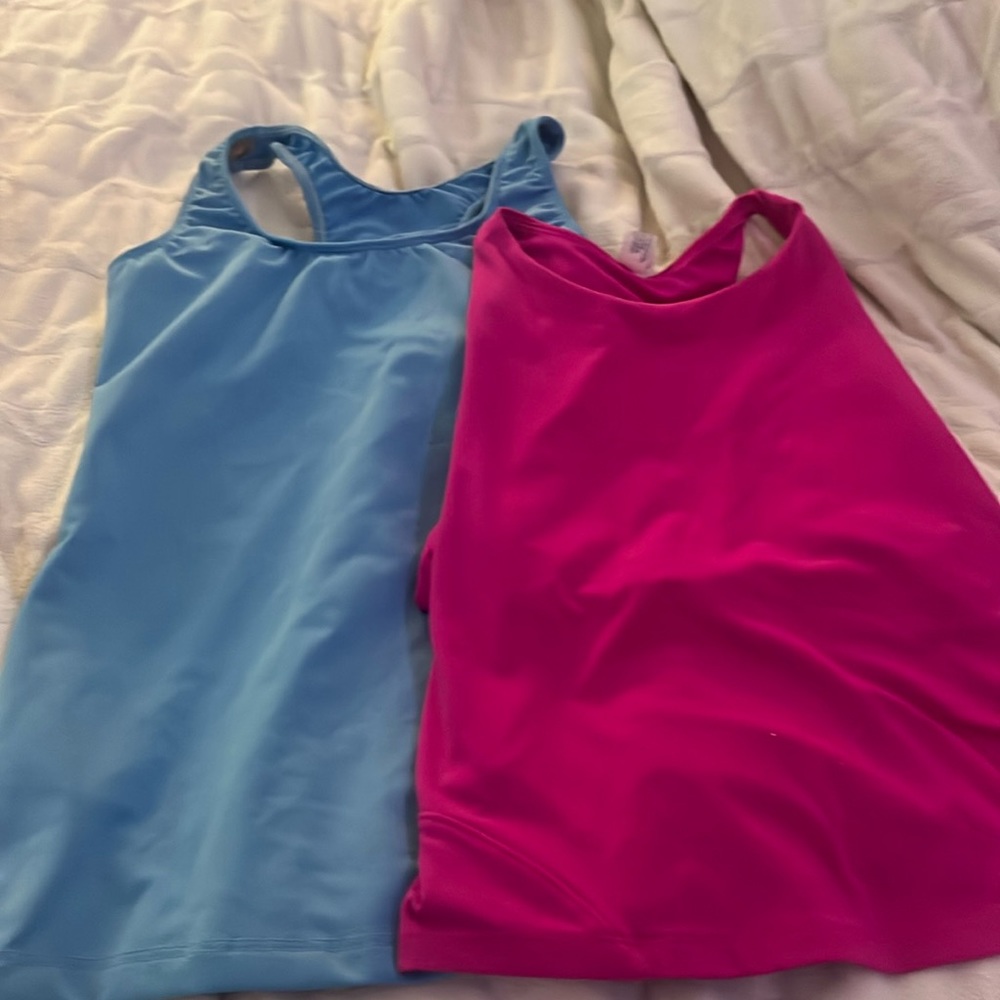 2 Blue & Pink Tank Tops